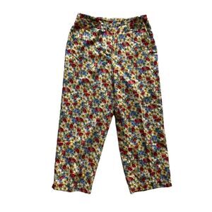 Liz Claiborne Lizsport Y2K Floral Pants Cotton Ankle SZ 10